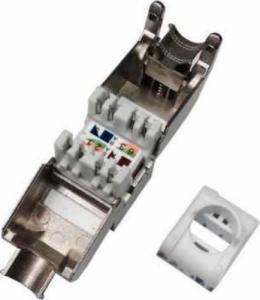 Intellinet Network Solutions Intellinet Moduł Keystone RJ45 Cat6a 10G beznarzędziowy ekranowany slim 4