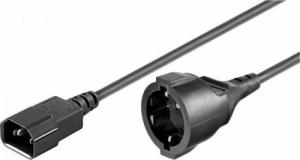 Kabel zasilający Manhattan Manhattan Kabel Adapter Zasilania IEC320 C14 na Schuko F Gniazdo 1.5m 1