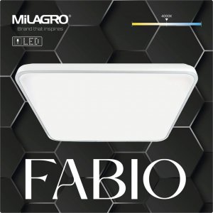 Lampa sufitowa Milagro Plafon FABIO WHITE 35W 1