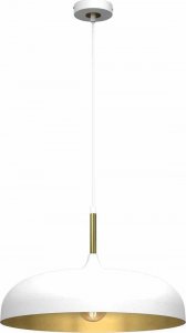 Lampa wisząca Milagro Lampa wisząca LINCOLN WHITE/GOLD 1xE27 45cm 1