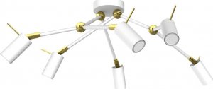 Lampa sufitowa Milagro Lampa sufitowa IRIS White/Gold 6x mini GU10 1