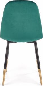 Halmar WNĘTRZARSKIE K379 krzesło ciemny zielony (1p=4szt) 2