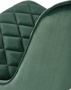 Halmar WNĘTRZARSKIE K450 krzesło ciemny zielony (1p=4szt) 2