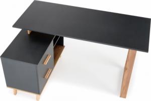Biurko Halmar Sergio XL Antracytowe 150 cm x 60 cm 2