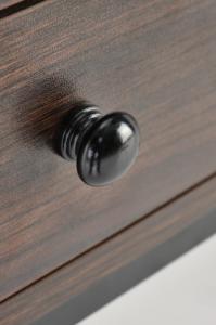 Biurko Halmar WNĘTRZARSKIE B46 biurko orzechowy / czarny 4