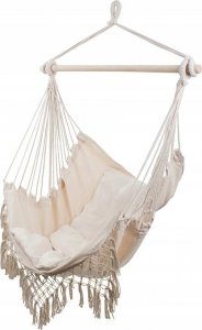 Verk Hamak brazylijski fotel wiszący z poduszkami bujak uniwersalny 2