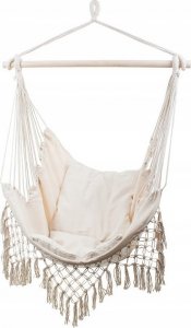 Verk Hamak brazylijski fotel wiszący z poduszkami bujak uniwersalny 4