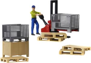 Figurka Bruder bWorld Akcesoria logistyczne z figurką (62200) 1
