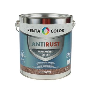 Pentacolor PAINT PENTAC ANTIRUST HAMMERED BRN 2,5L 2