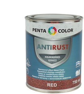 Pentacolor PAINT PENTAC ANTIRUST HAMMERED RED 750ML 2
