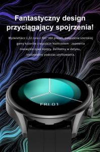 Smartwatch Gino Rossi SW019-3 Czerwony  (SG014C) 15