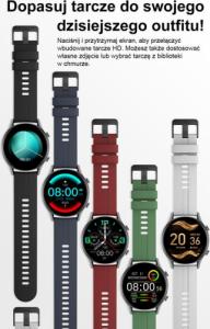 Smartwatch Gino Rossi SW019-3 Czerwony  (SG014C) 8