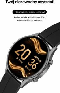 Smartwatch Gino Rossi SW019-1 Czarny  (SG014A) 16