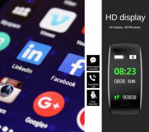 Smartband Rubicon RNCE80 Granatowy 3