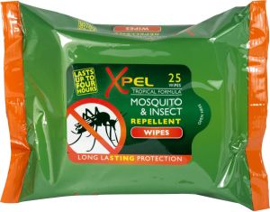 Xpel Mosquito & Insect Repellent Wipes Chusteczki przeciw komarom 1op. 1