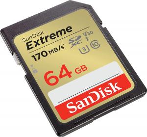 Karta SanDisk Extreme SDXC 64 GB Class 10 UHS-I/U3 V30 (SDSDXV2-064G-GNCIN) 2