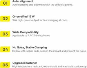 Baseus Uchwyt zaciskowy do samochodu Wisdom 30