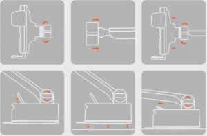 Baseus Uchwyt zaciskowy do samochodu Wisdom 6