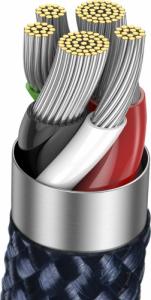 Kabel USB Baseus USB-C - Lightning 1 m Niebieski (CATS000003) 18