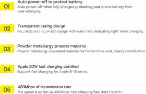 Kabel USB Baseus USB-C - Lightning 1 m Niebieski (CATS000003) 23