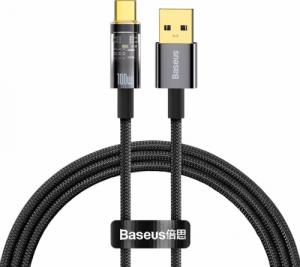 Kabel USB Baseus USB-A - USB-C 1 m Czarny (CATS000201) 1