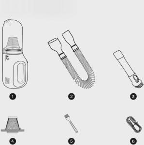 Odkurzacz ręczny Baseus Bezprzewodowy odkurzacz samochodowy Baseus A7 (szary) 4