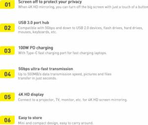 Stacja/replikator Baseus Lite Series USB-C (WKQX040002) 6