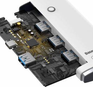 HUB USB Baseus Lite Series 1x USB-C  + 4x USB-A 3.0 (WKQX030502) 7