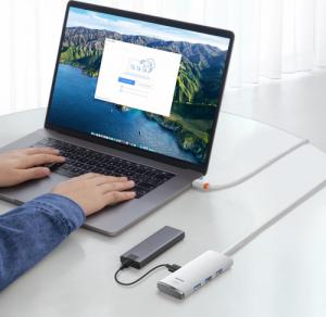 HUB USB Baseus Lite Series 1x USB-C  + 4x USB-A 3.0 (WKQX030502) 9