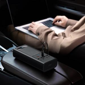 Baseus Inwerter samochodowy 500W 220V CN/EU czarny 11