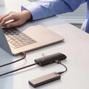 HUB USB Baseus Lite Series 1x USB-C  + 4x USB-A 3.0 (WKQX030101) 4