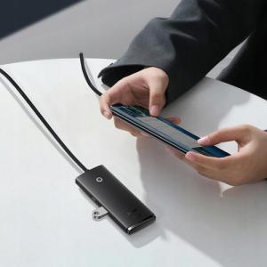 HUB USB Baseus Lite Series 1x USB-C  + 4x USB-A 3.0 (WKQX030101) 6