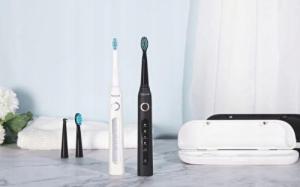 Szczoteczka FairyWill Szczoteczka soniczna FW-507 Black + Irygator FW-5020E 2