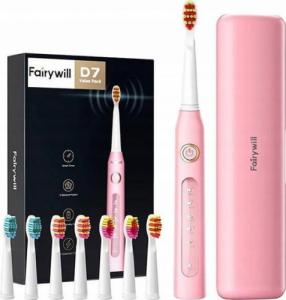 Szczoteczka FairyWill Szczoteczka soniczna FW-507 Pink + Etui 2