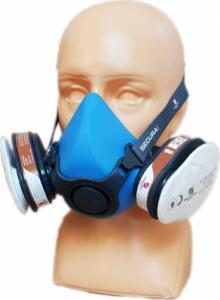 Secura Maska na opryski, pestycydy. Półmaska 3000 CHEM Silikonowa A1P2 2