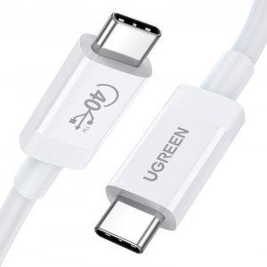Kabel USB Ugreen USB-C - USB-C 0.8 m Biały (40113) 1
