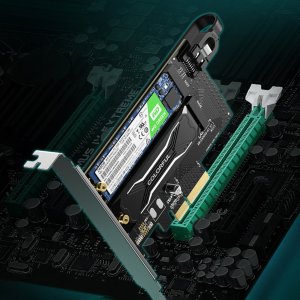 Kontroler Ugreen Adapter PCIe 3.0 x4 do M.2 M-Key + M.2 B-Key 3