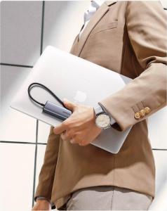 HUB USB Ugreen 1x RJ-45 1x USB-C  + 3x USB-A 3.0 (UGR1219SLV) 21