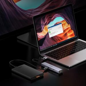 HUB USB Ugreen 1x RJ-45 1x USB-C  + 3x USB-A 3.0 (UGR1219SLV) 8