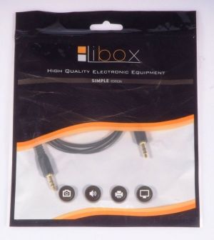 Kabel Libox Jack 3.5mm - Jack 3.5mm 1m czarny (LB0061) 2