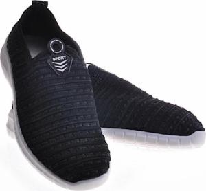 Pantofelek24 Sportowe półbuty męskie czarnym /D2-1 12247 T295/ 44 6