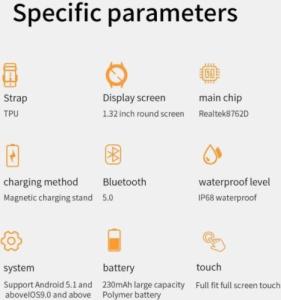 Smartwatch Senbono X28 Zielony  (X28 Green) 6