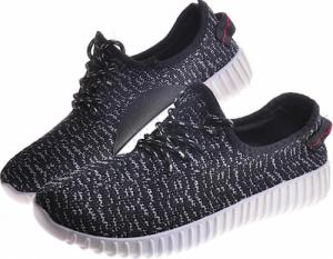 Pantofelek24 Lekkie damskie buty sportowe Czarne /D4-3 12301 T199/ 38 5