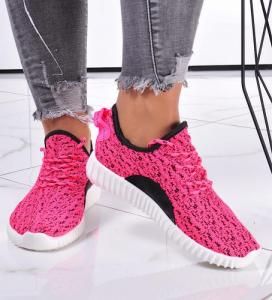 Pantofelek24 Lekkie damskie buty sportowe Fuksja /C3-1 12306 T199/ 41 3