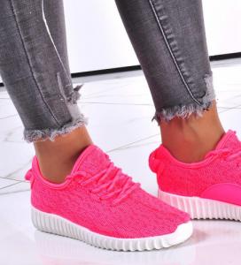 Pantofelek24 Lekkie damskie buty sportowe Peach /D6-3 12305 T199/ 36 3