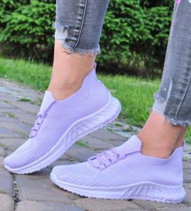 Pantofelek24 Wsuwane liliowe buty sportowe /F3-2 12121 T391/ 36 1