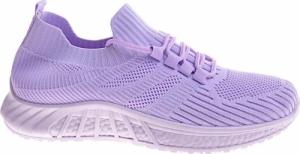 Pantofelek24 Wsuwane liliowe buty sportowe /F3-2 12121 T391/ 37 4