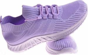 Pantofelek24 Wsuwane liliowe buty sportowe /F3-2 12121 T391/ 37 5