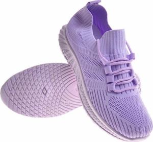 Pantofelek24 Wsuwane liliowe buty sportowe /F3-2 12121 T391/ 37 6
