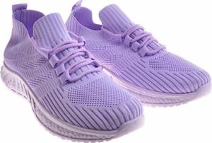 Pantofelek24 Wsuwane liliowe buty sportowe /F3-2 12121 T391/ 37 7